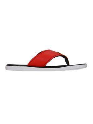 red leatherette toe separator slipper - 15394804 - Standard Image - 2
