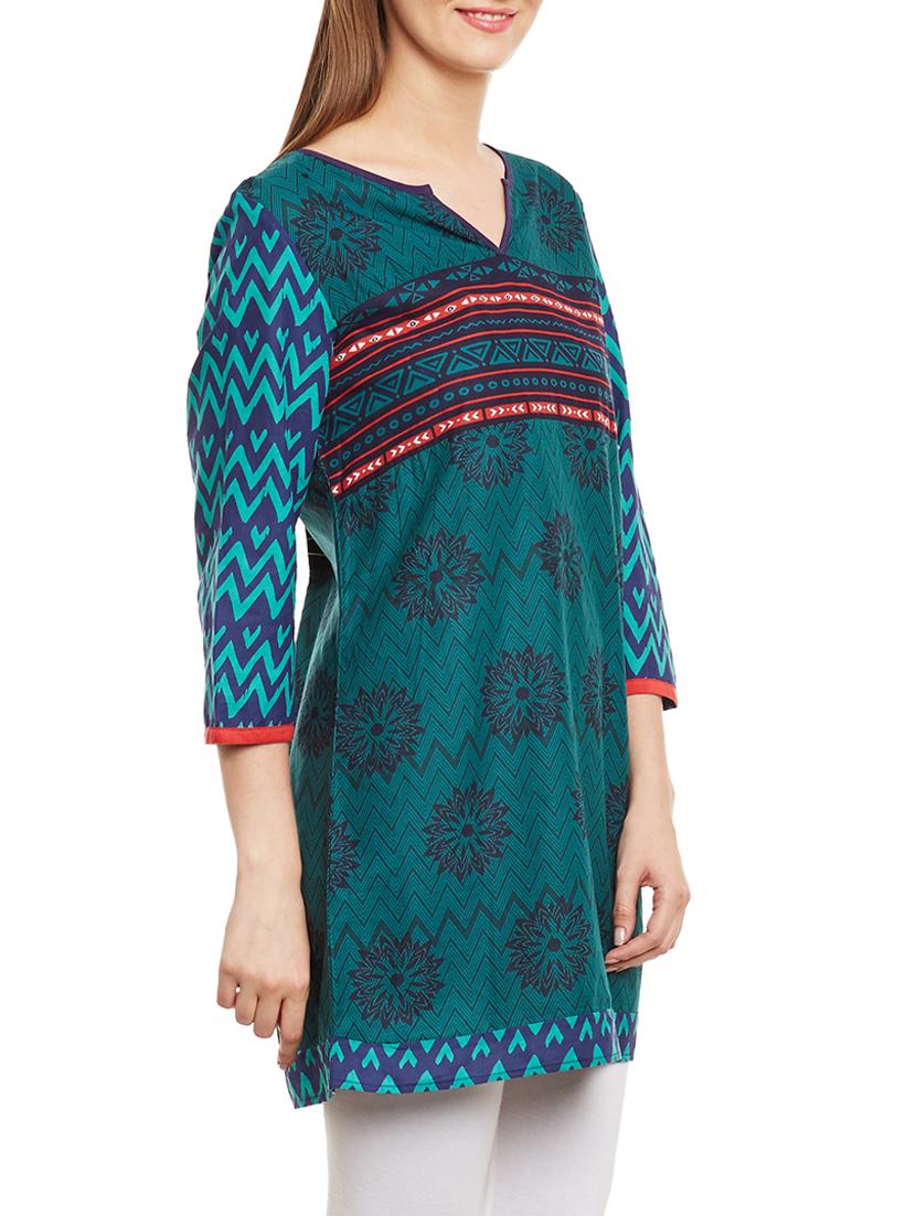 Printed straight kurti - 15394854 - Zoom Image - 2