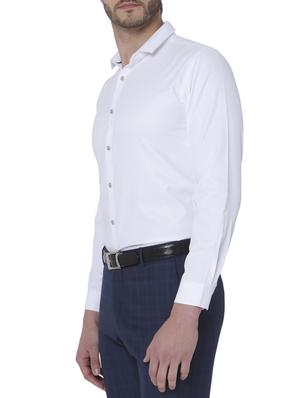 white cotton formal shirt - 15396736 - Standard Image - 2