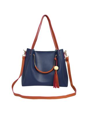 blue leatherette (pu) combo totes - 15398847 - Standard Image - 2