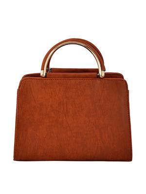 brown leatherette (pu) regular sling bag - 15398878 - Standard Image - 2