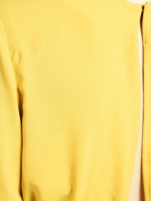 bell sleeves tie back crop top - 15399367 - Standard Image - 5