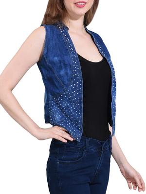 bow detail embellished jacket - 15399496 - Standard Image - 2