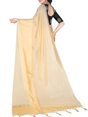 pastel mysore silk saree with tassels with blouse - 15400041 - Standard Image - 2