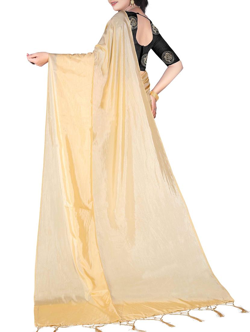 pastel mysore silk saree with tassels with blouse - 15400041 - Zoom Image - 2