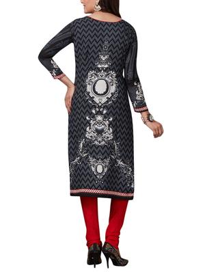 Printed unstitched combo suit - 15400902 - Standard Image - 5