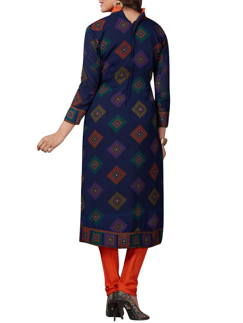 Printed unstitched combo suit - 15400910 - Zoom Image - 5