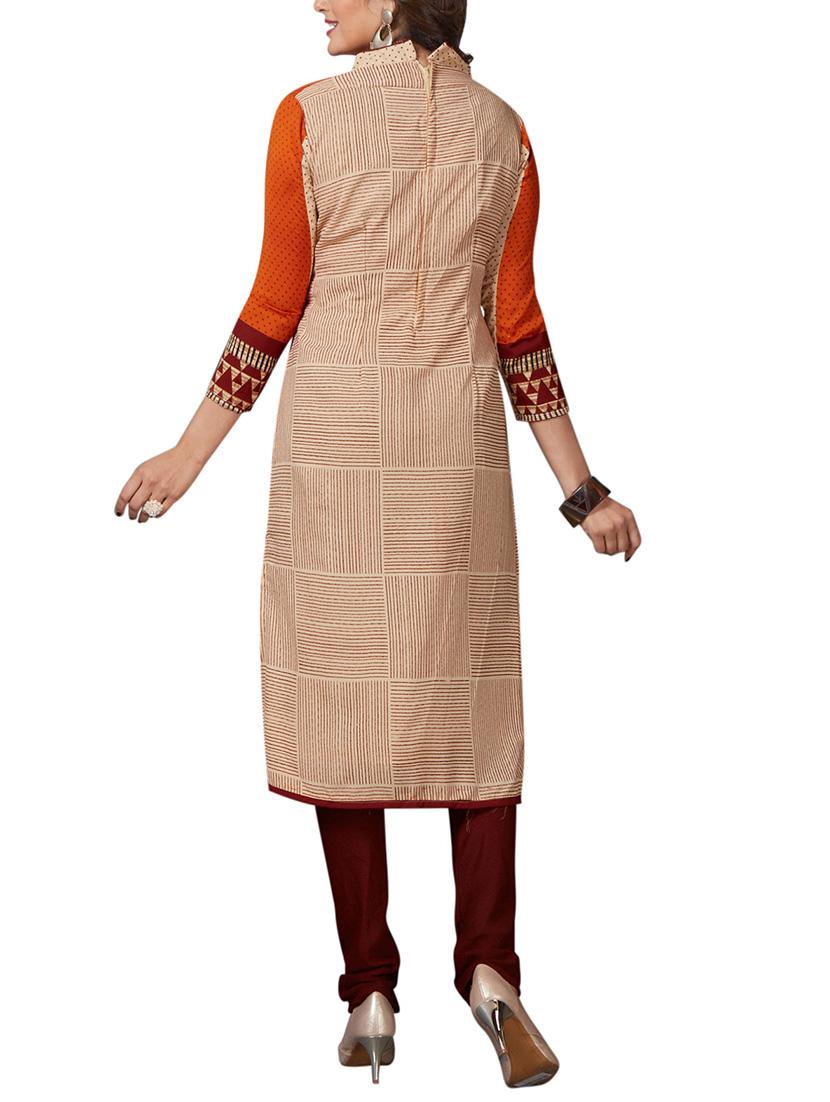 Printed unstitched combo suit - 15400916 - Zoom Image - 5