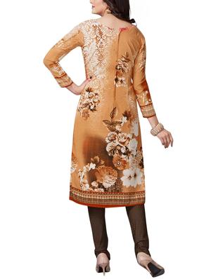 Printed unstitched combo suit - 15400922 - Standard Image - 5