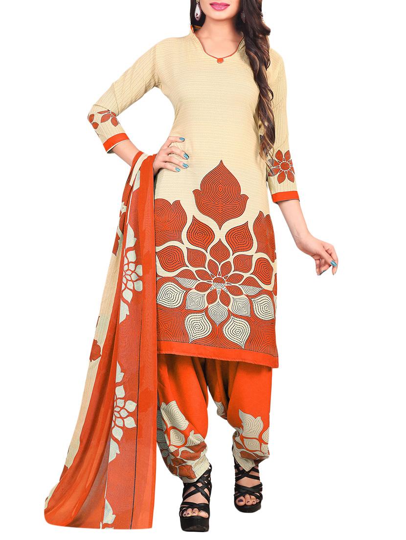 Printed unstitched combo suit - 15401062 - Zoom Image - 2