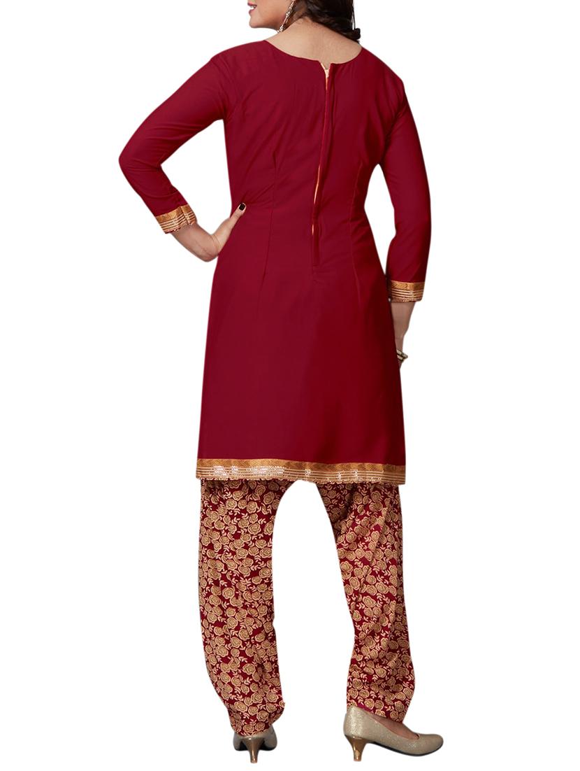 Printed unstitched combo suit - 15401067 - Zoom Image - 5