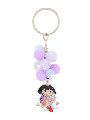 purple plastic necklace set jewellery - 15405889 - Standard Image - 2