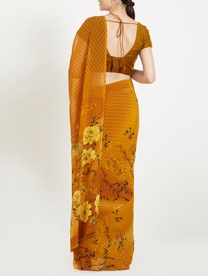 Floral Pallu Printed saree with blouse - 15409971 - Standard Image - 2
