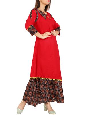 layered tassels kurta - 15410130 - Standard Image - 2