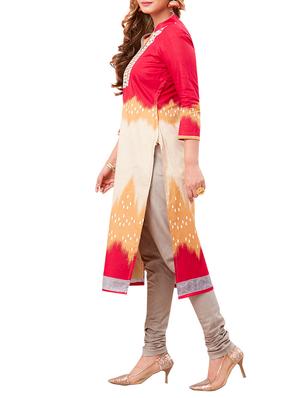 printed unstitched churidaar suit - 15410188 - Standard Image - 2
