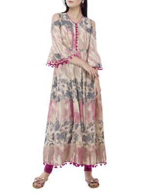 flared tassels kurta - 15410255 - Standard Image - 2