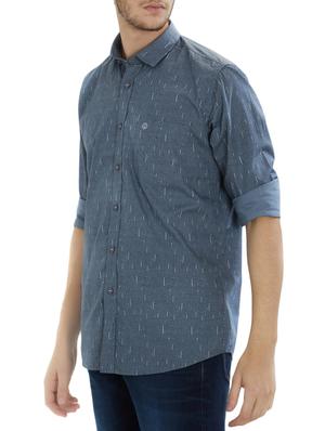 grey cotton casual shirt - 15410289 - Standard Image - 2