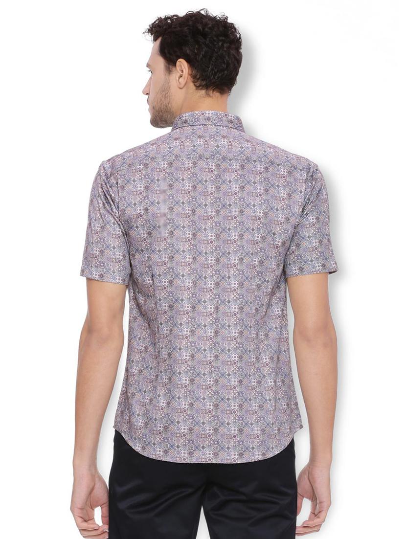 blue cotton casual shirt - 15410567 - Zoom Image - 2