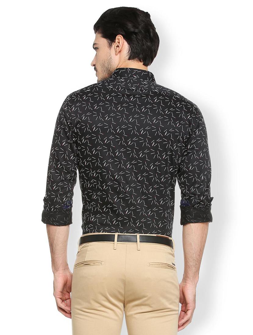 black cotton casual shirt - 15410570 - Zoom Image - 2