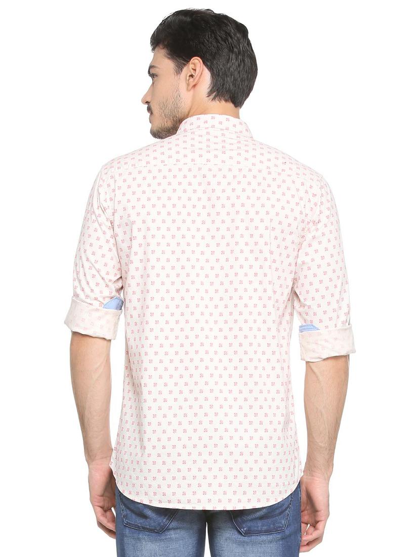 pink cotton blend casual shirt - 15410576 - Zoom Image - 2