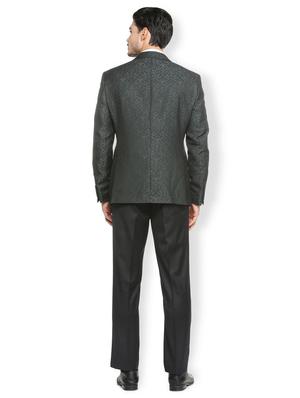 green terry rayon single breasted suit - 15410763 - Standard Image - 2