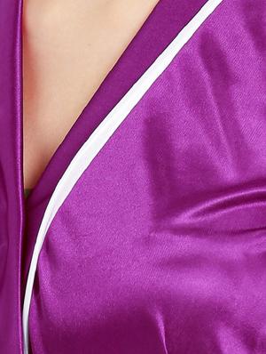 Side tie up sleepwear robe - 15410812 - Standard Image - 5