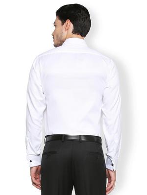 white cotton formal shirt - 15410906 - Standard Image - 2
