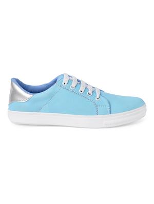 blue lace-up sneakers - 15411148 - Standard Image - 2