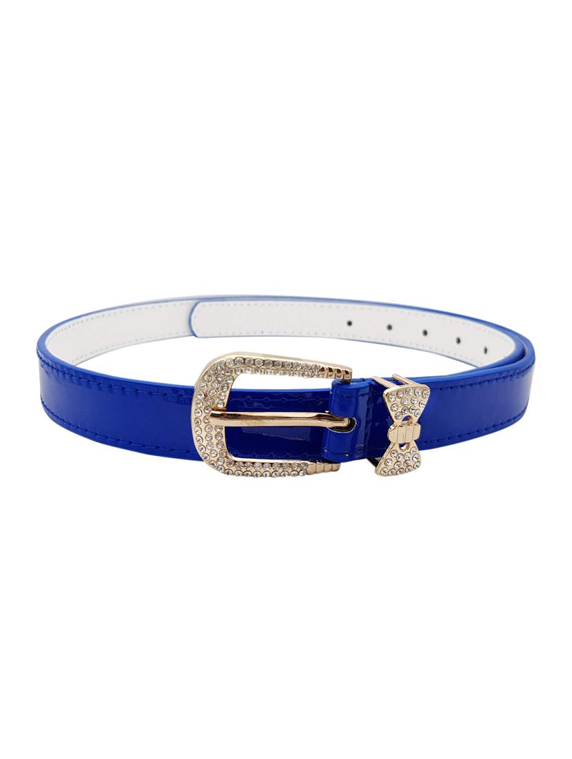 blue leatherette (pu belt - 15411511 - Zoom Image - 2