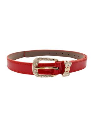 red leatherette (pu belt - 15411515 - Standard Image - 2