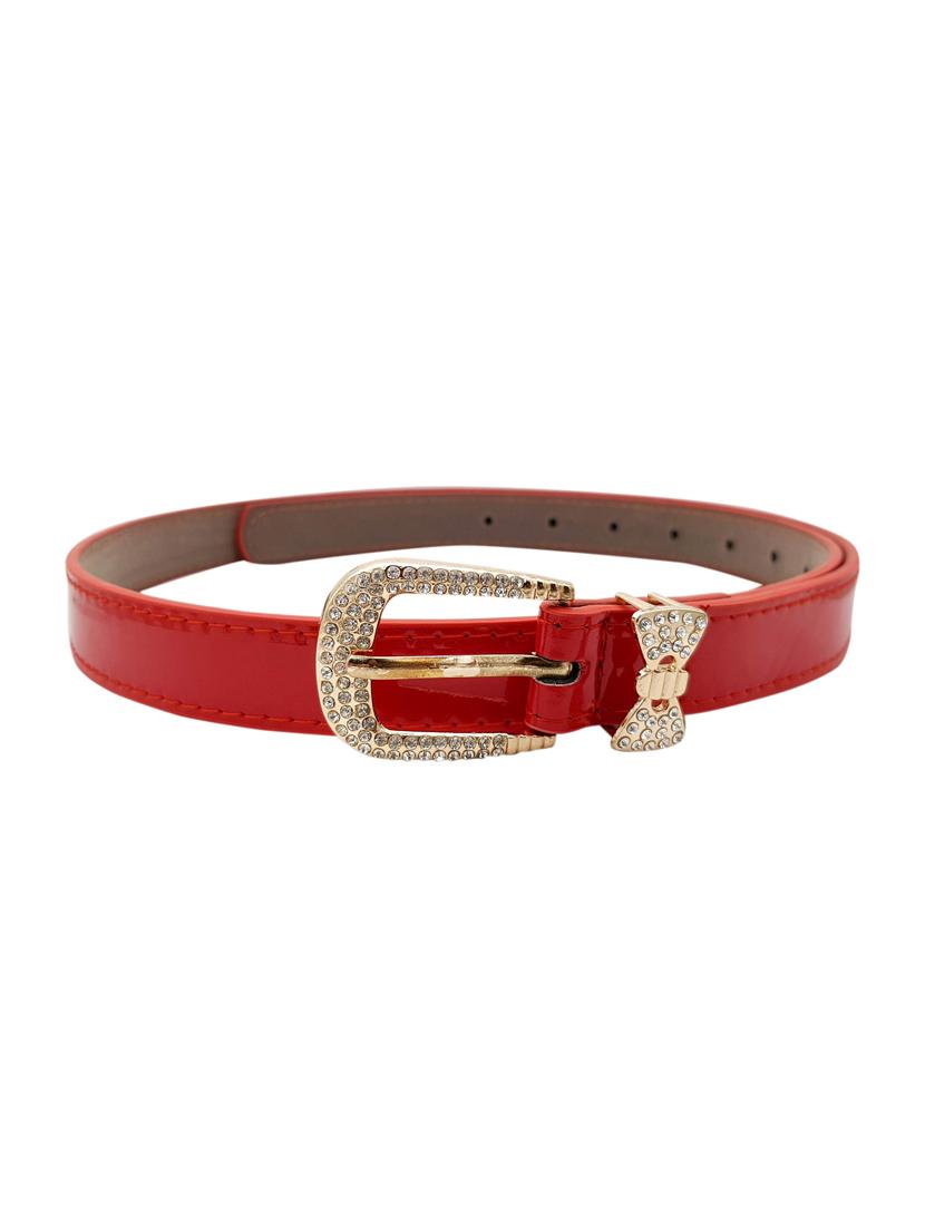 red leatherette (pu belt - 15411515 - Zoom Image - 2