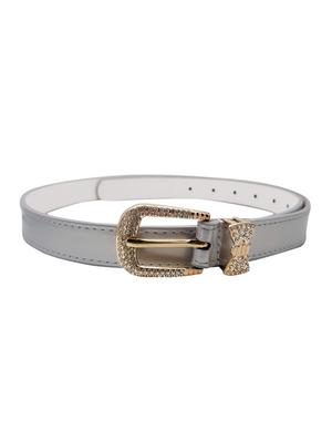 silver leatherette (pu belt - 15411516 - Standard Image - 2