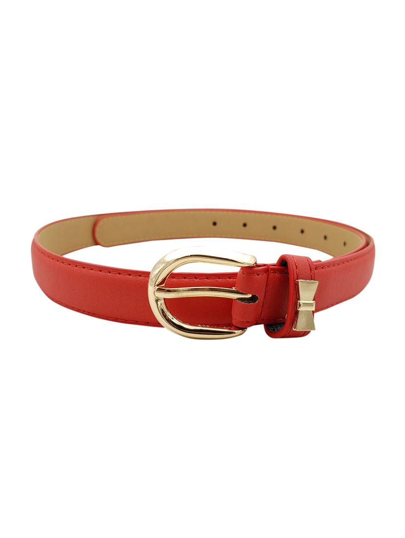 red leatherette (pu belt - 15411519 - Zoom Image - 2