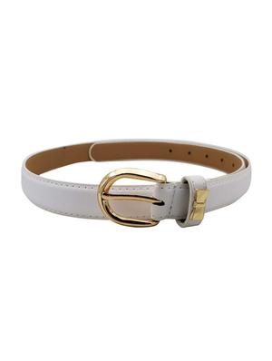 white leatherette (pu belt - 15411521 - Standard Image - 2