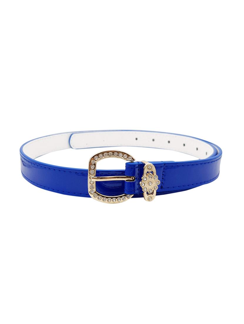 blue leatherette (pu belt - 15411553 - Zoom Image - 2