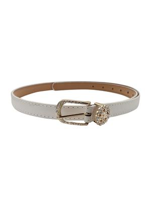 white leatherette (pu belt - 15411566 - Standard Image - 2