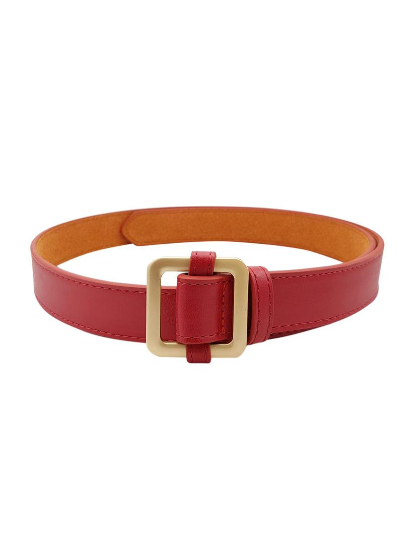 red leatherette (pu belt - 15411569 - Zoom Image - 2