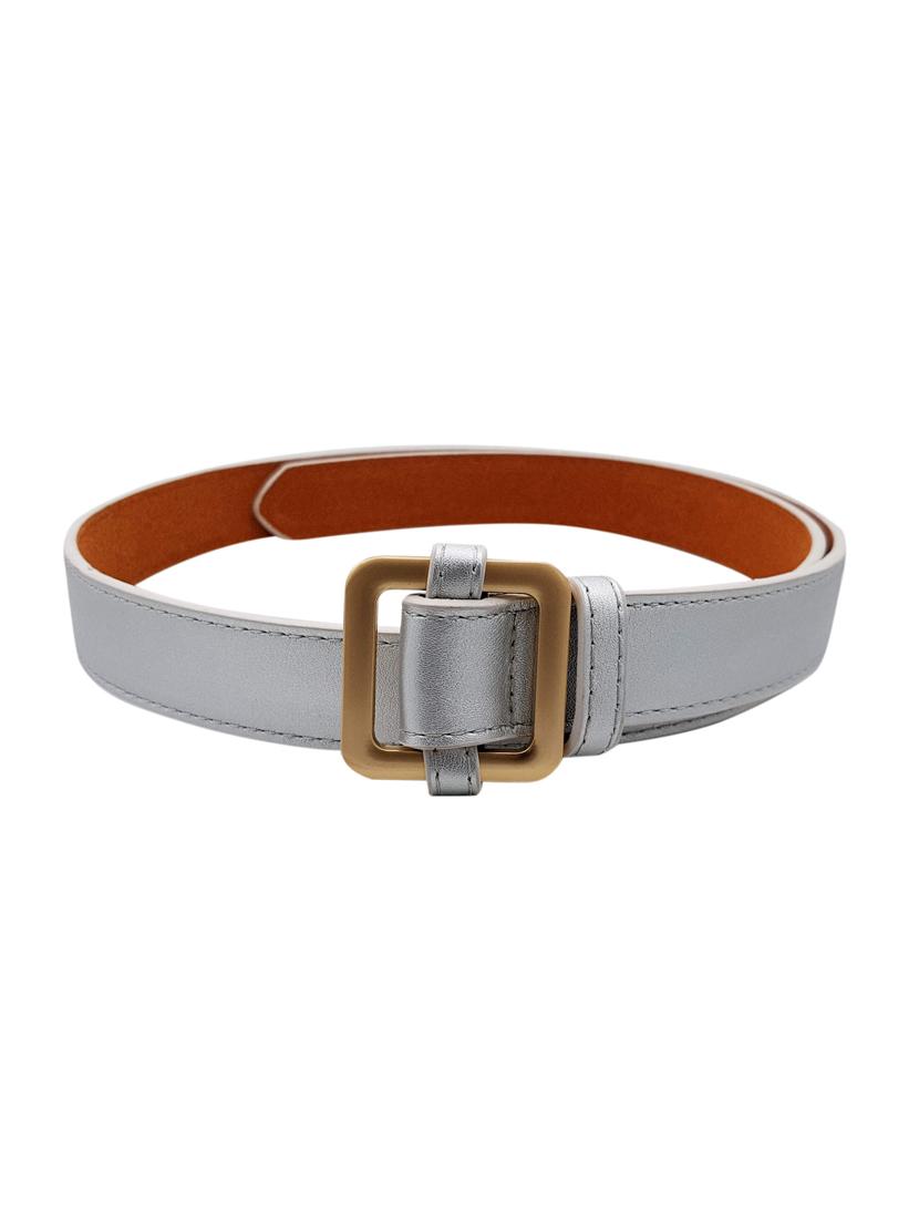 silver leatherette (pu belt - 15411570 - Zoom Image - 2