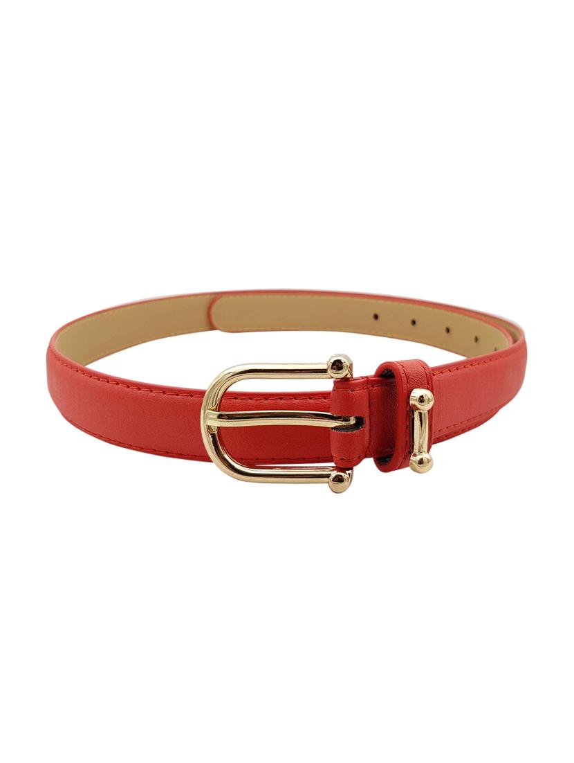 red leatherette (pu belt - 15411588 - Zoom Image - 2
