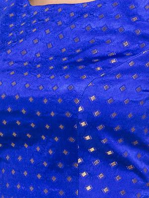 Golden zari embroidered blouse - 15411597 - Standard Image - 5