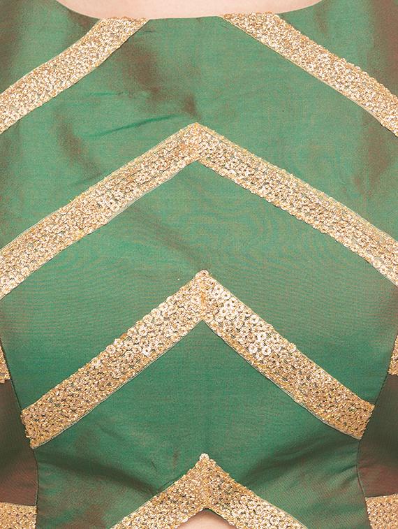 golden laced blouse - 15411605 - Zoom Image - 5