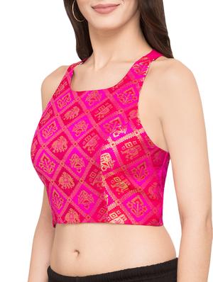 zari embroidered blouse - 15411608 - Standard Image - 2