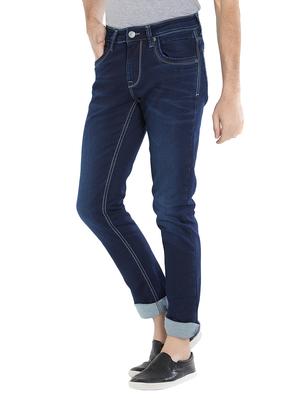 blue cotton washed jeans - 15412038 - Standard Image - 2