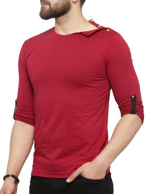 red cotton t-shirt - 15412137 - Standard Image - 2