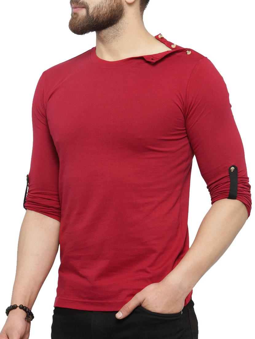 red cotton t-shirt - 15412137 - Zoom Image - 2