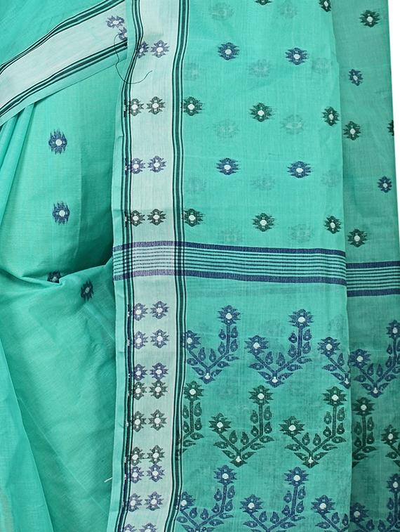 jacquard motif baluchari saree with blouse - 15412307 - Zoom Image - 2