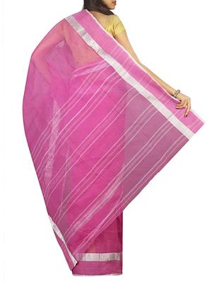 contrast jacquard border tant saree with blouse - 15412363 - Standard Image - 2