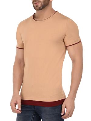 peach cotton t-shirt - 15412603 - Standard Image - 2