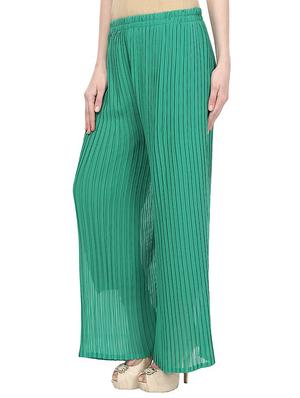 pleated straight palazzo - 15412649 - Standard Image - 2