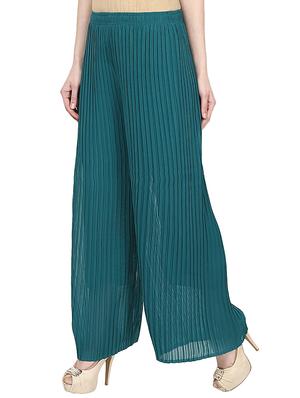 pleated straight palazzo - 15412650 - Standard Image - 2